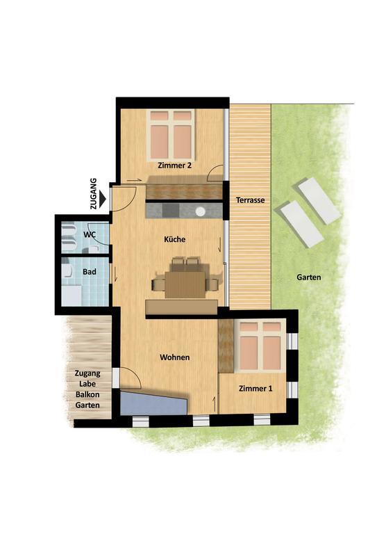 Giatla Hof Der Alfenalm - Ferienwohnungen Am Berg Innervillgraten Habitación foto